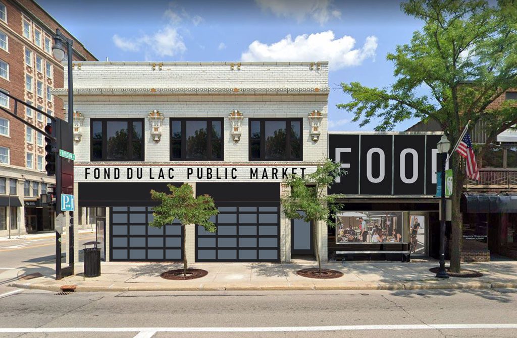 Drawing of proposed Fond du Lac Food Hall