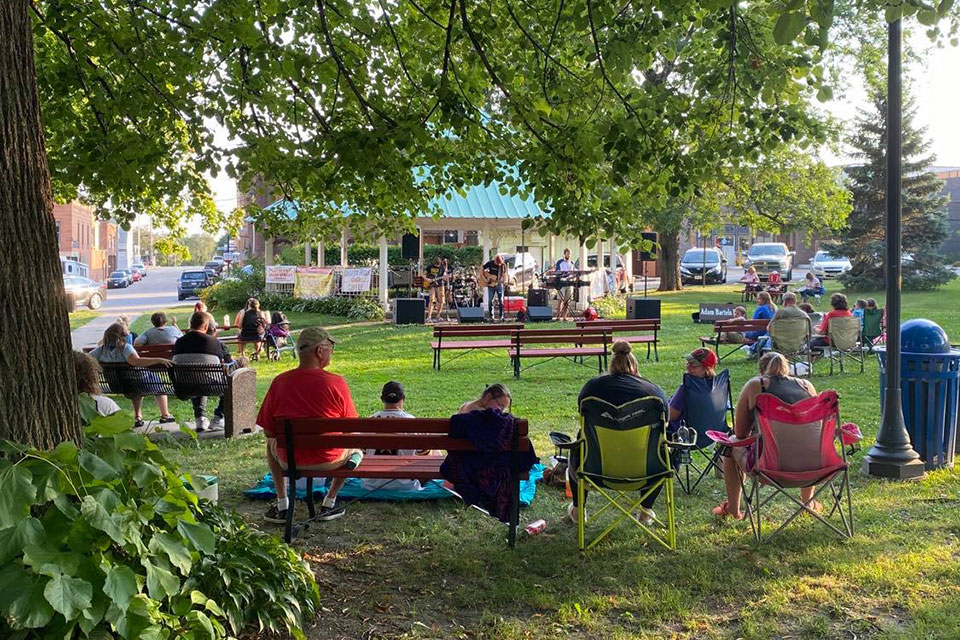 Concert in the park - Platteville, WI