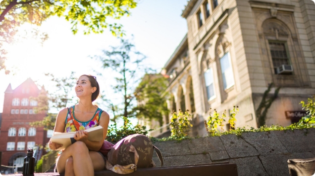 UW Madison Student Studying