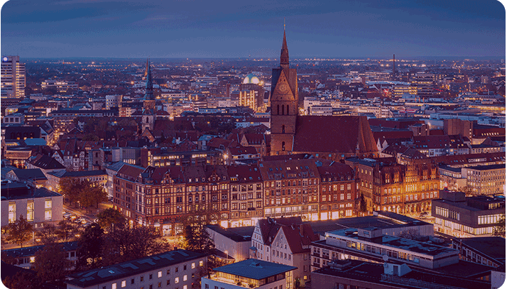 Ariel photo of Hannover Germany