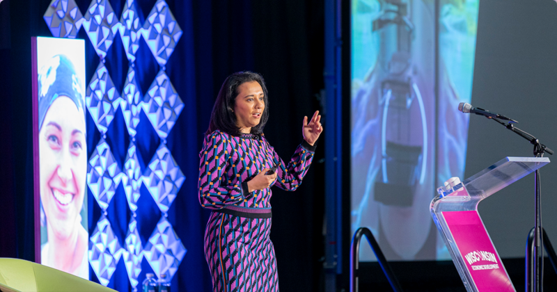 Jyoti Gupta's presentation about innovations in breast cancer screening at the Wisconsin Economic Summit.