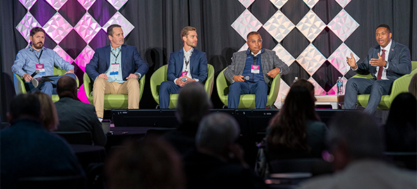 Members of the Clean Energy Technologies panel at the Wisconsin Economic Summit 2024.