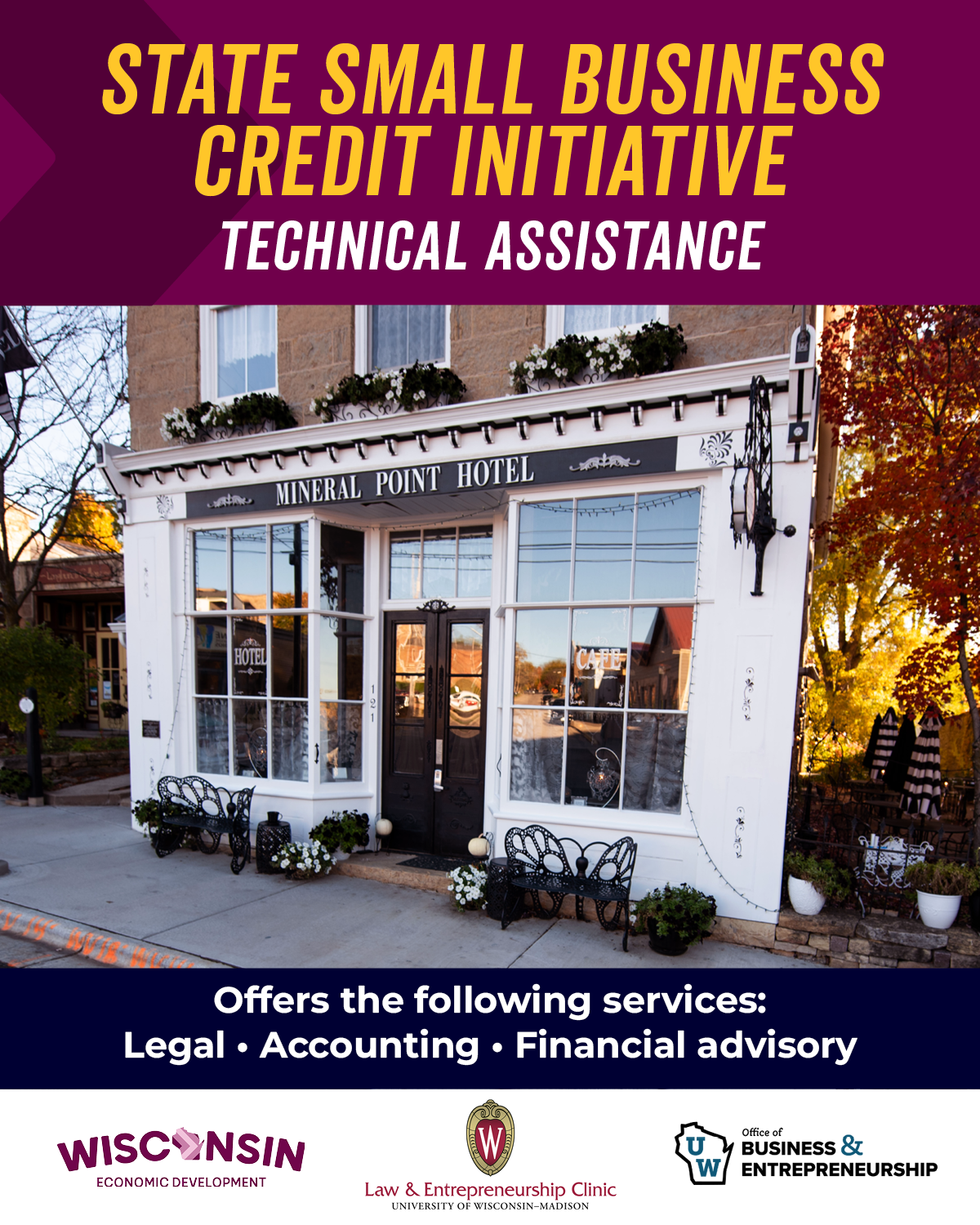 tate Small Business Credit Initiative Technical Assistance Promo Image for Use on Facebook and LinkedIn