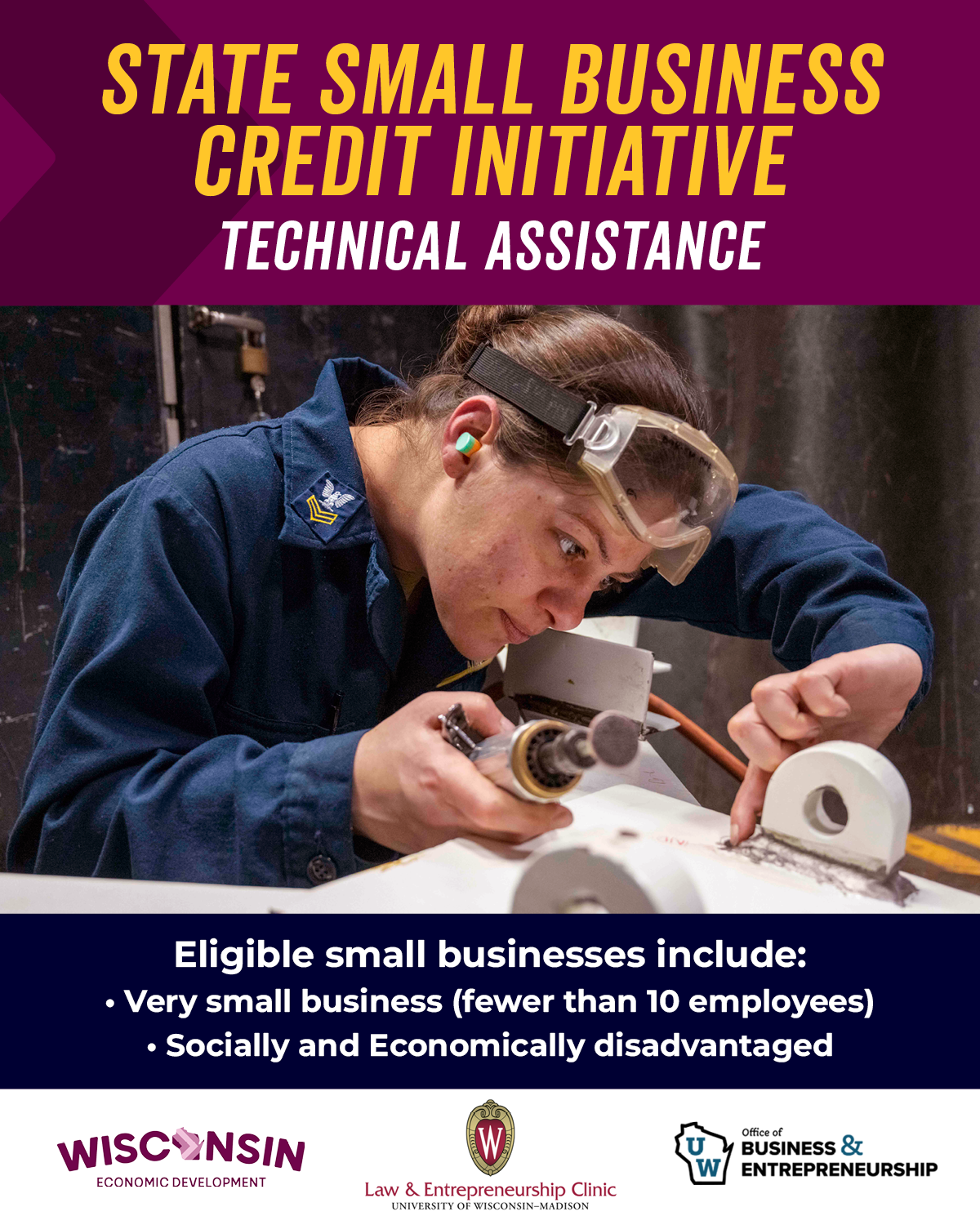 State Small Business Credit Initiative Technical Assitance Promo Image for Use on Facebook and LinkedIn