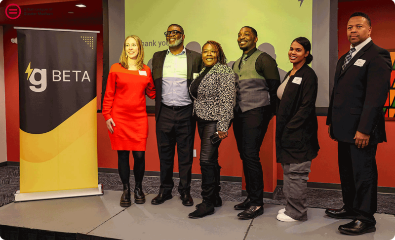 Five diverse-led businesses participating in the gBETA Urban League program pitched their plans at a showcase event at the Madison Black Business HUB.