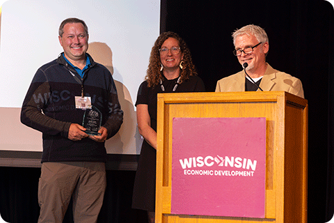 Chris Olson inducted into Wisconsin Main Street Hall of Fame.