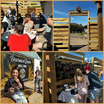 A collage of photos from grand opening.