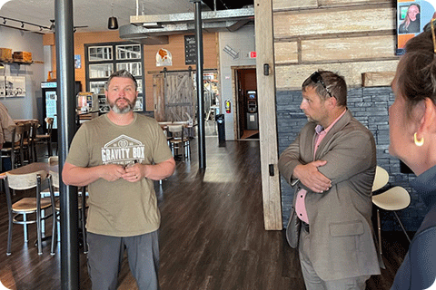 Inside Gravity Box Brewery