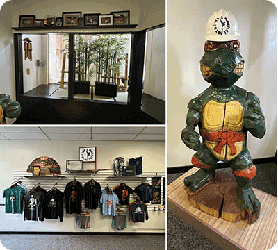 Interior space at Link's Martial Arts.