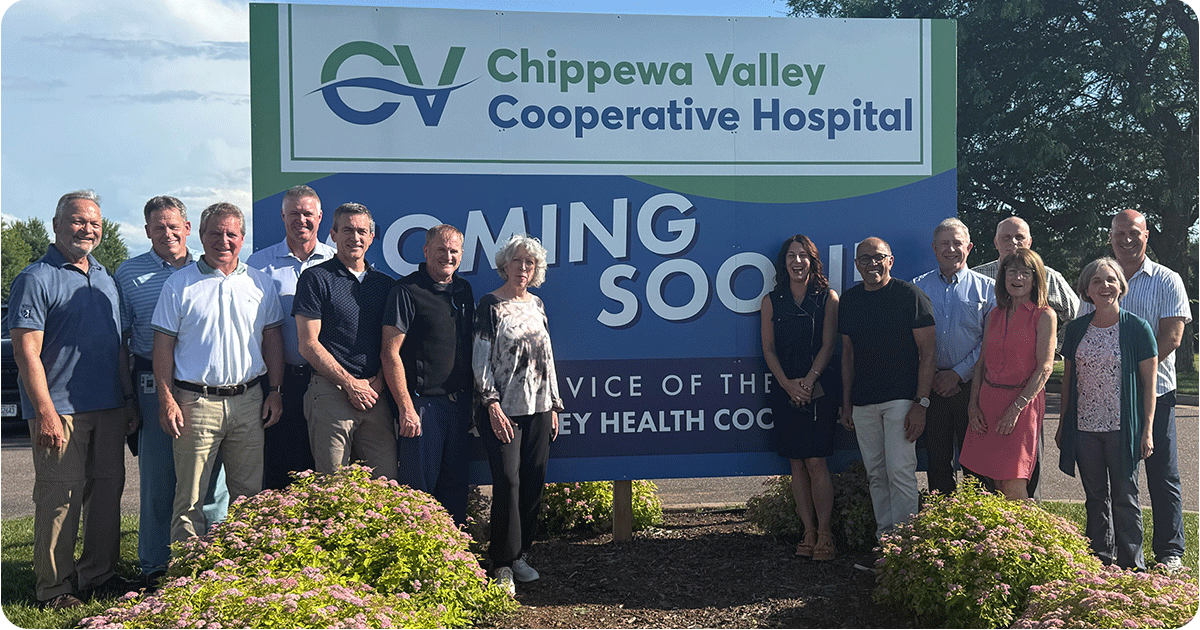 Members of CVHC Founders at the Soon To Be Open Chippewa Valley Cooperative Hospital