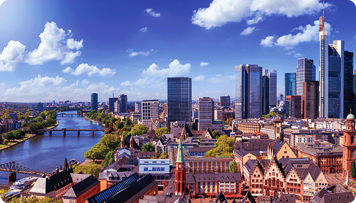 Skyline of Hessen Germany