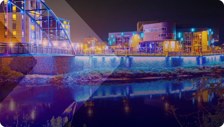 WES-26-WebHeader The Pablo Center along the waterfront in Eau Claire, WI