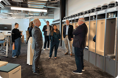 Cheese Wedge Consortium tour at Titletown Tech.