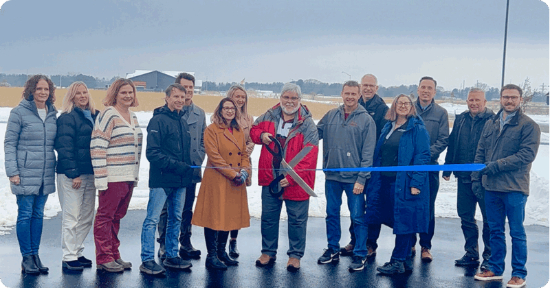 Holmen Certified Site ribbon cutting ceremony.