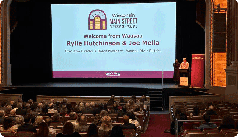 Main Street Awards ceremony at The Grand Theater, Wausau.