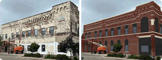 Before and after photos of Call it New/Call it Antique, Stevens Point