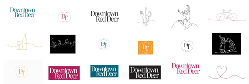 Downtown Red Deer logo samples