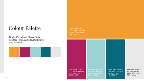 Downtown Red Deer color palette