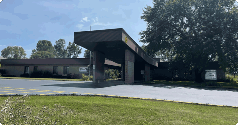 Building proposed for renovation into childcare for Outagamie YMCA.