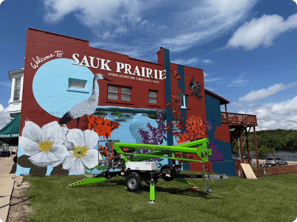Mural Progress in Sauk Prairie