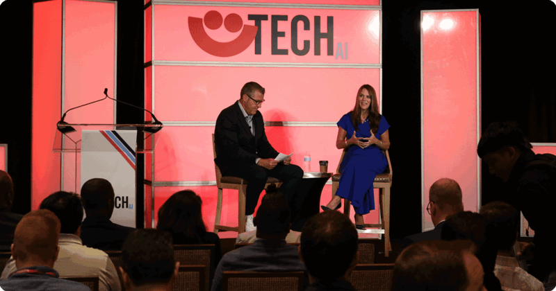 Kristin L. Milchanowski addresses the audience at Summerfest TECH.