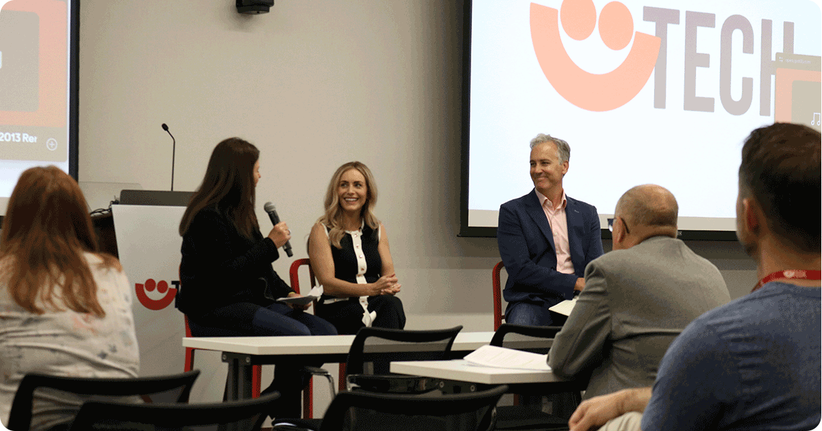Elaine speaks on a panel at SummerfectTECH.