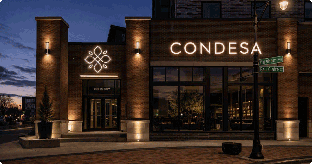 Artist rendering of Condesa Latin-inspired steakhouse in Eau Claire.
