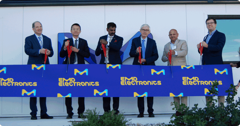 Ribbon cutting ceremony at EMD Electronics in Sheboygan Falls on Oct. 2, 2026.